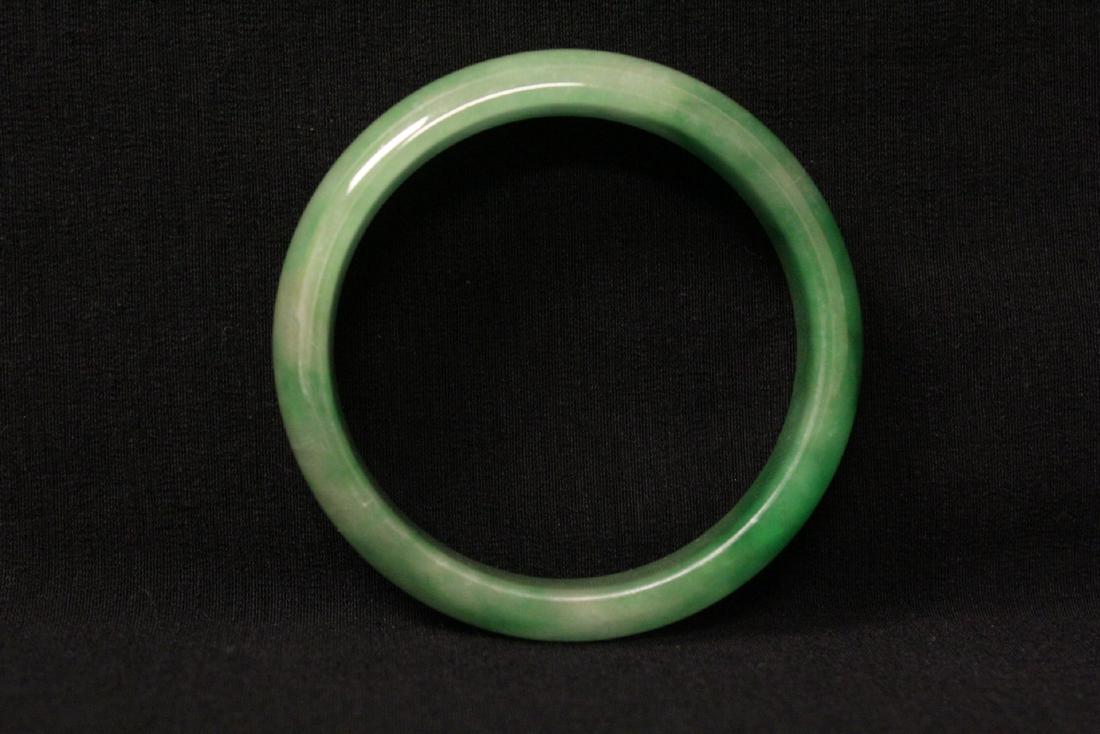 Jadeite like stone bangle bracelet (1 of 9)