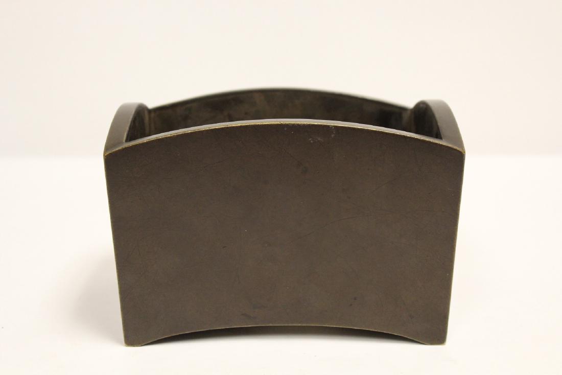 Chinese 19th/20th c. very heavy bronze censer (1 of 10)