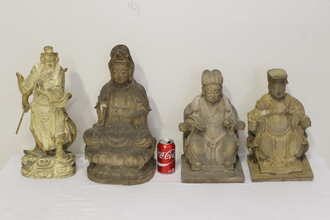 4 large "casted" Buddha statue (1 of 9)