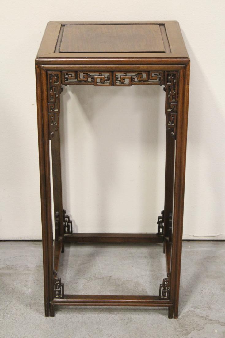 Chinese vintage rosewood pedestal table (1 of 10)