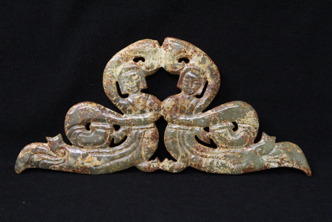Chinese large jade carved ornament (1 of 10)