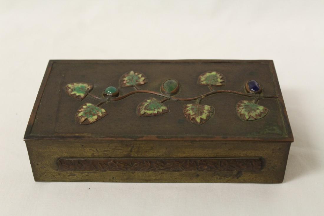 Chinese bronze box decorated with enamel (1 of 10)