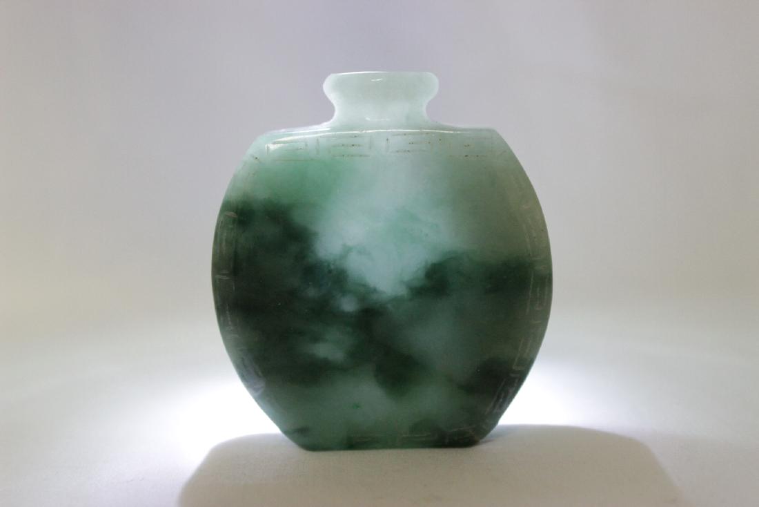 Chinese jadeite carved snuff bottle (1 of 9)