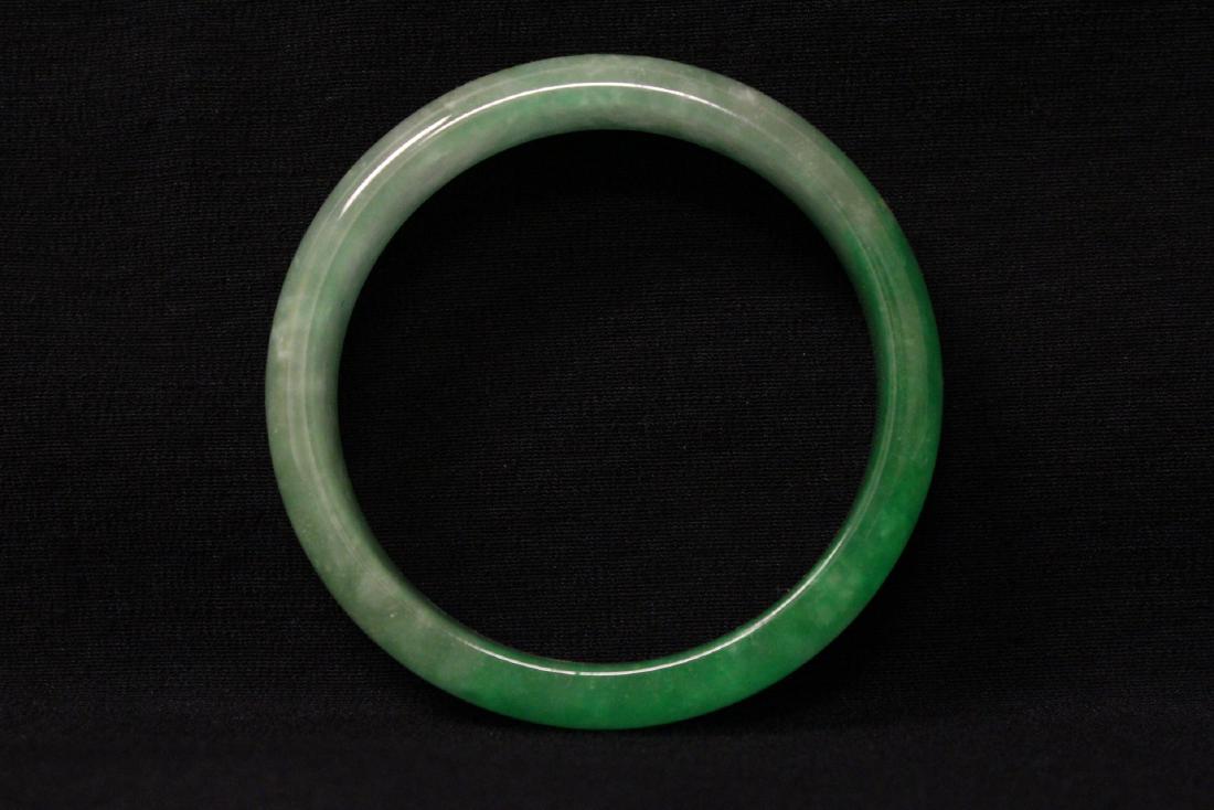 Chinese jadeite like bangle bracelet (1 of 9)