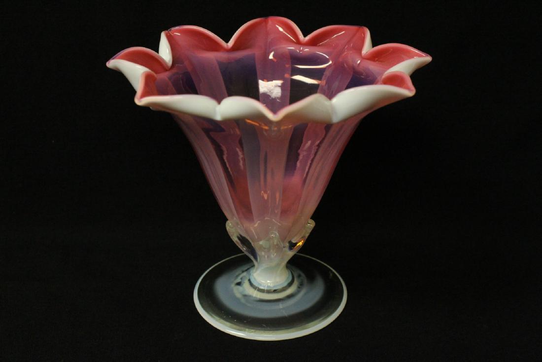 Tiffany & co. Favrile pastel art glass compote (1 of 10)