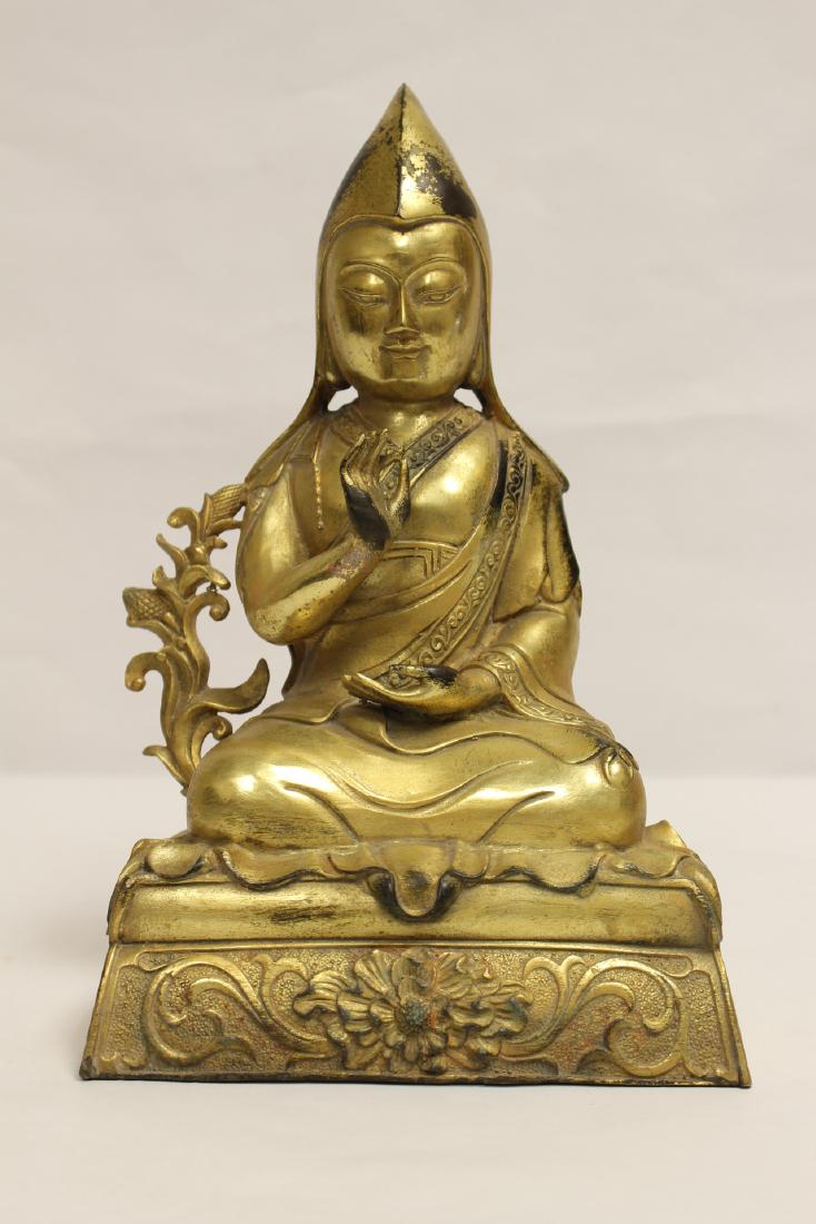 Chinese gilt bronze sculpture (1 of 10)