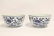 Pair Chinese antique blue and white porcelain bowls