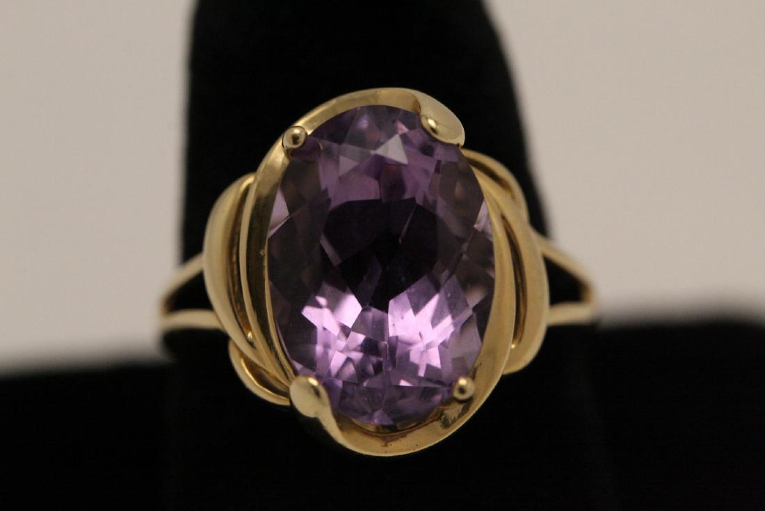A fine 14K amethyst ring (1 of 10)