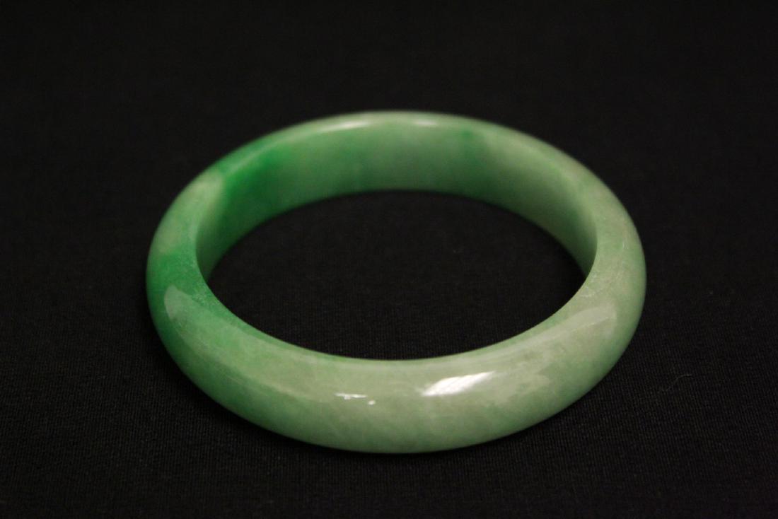 Jadeite like stone bangle bracelet (1 of 10)