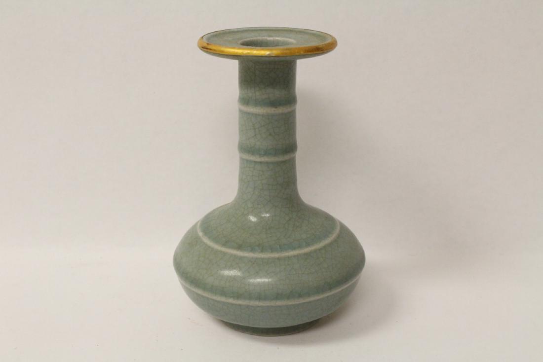 A small Song style celadon vase (1 of 8)