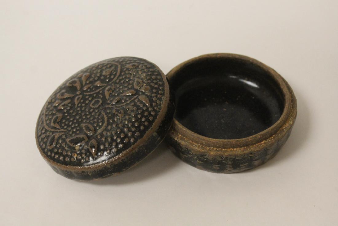 Song style brown glazed ink paste box (1 of 9)