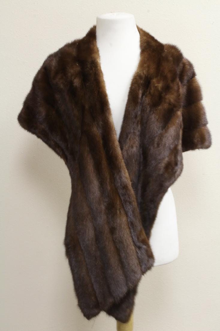 Vintage brown mink stole (1 of 9)