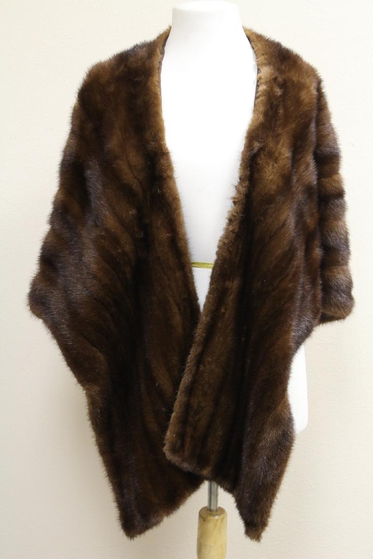 Vintage brown mink stole (1 of 8)