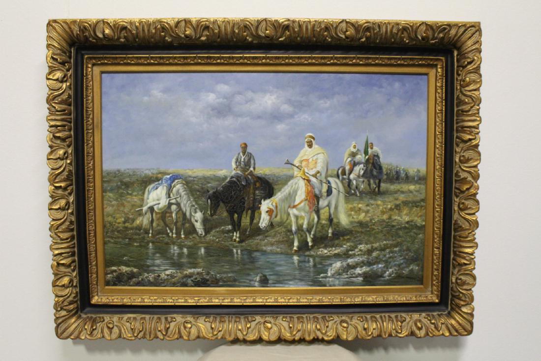 Oil on canvas "Arab warriors" (1 of 10)