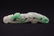 translucent apple green jadeite carved belt buckle