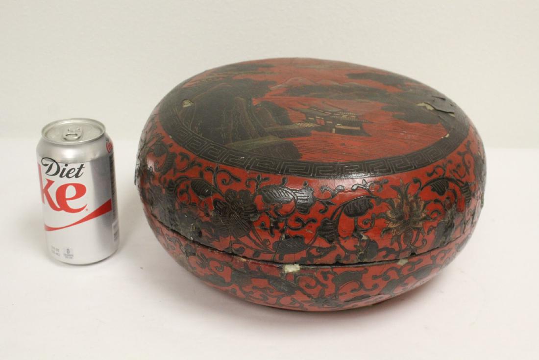 Antique Chinese lacquer box (1 of 10)