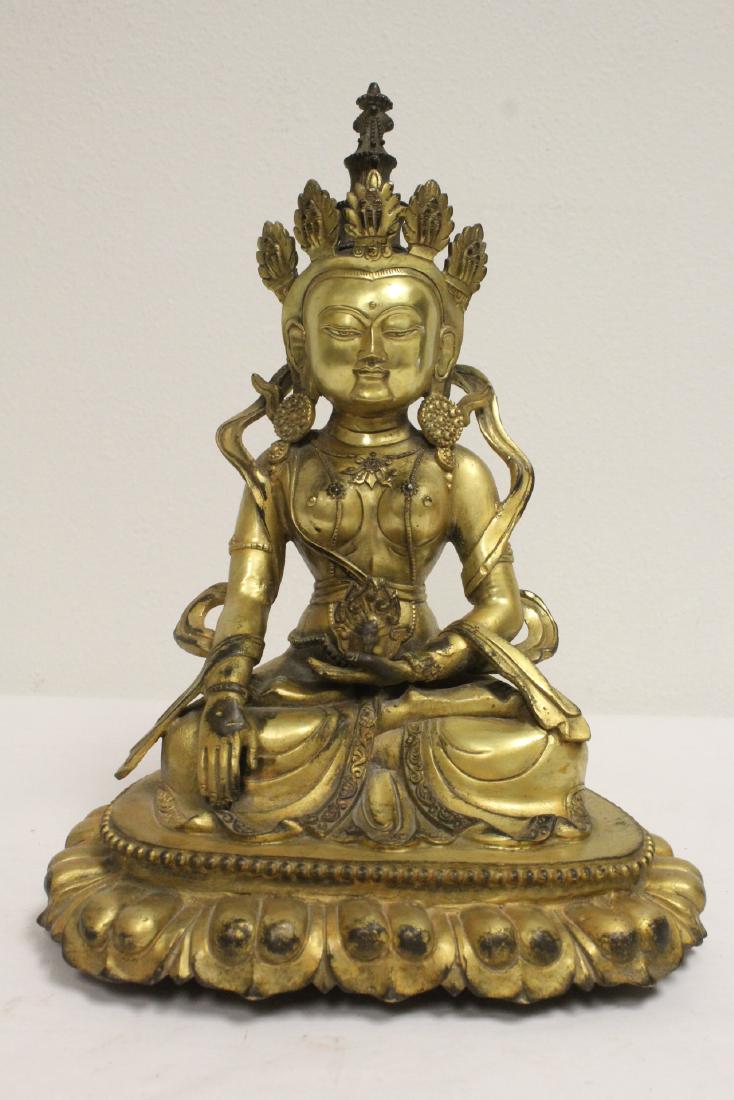 Chinese gilt bronze Buddha (1 of 10)