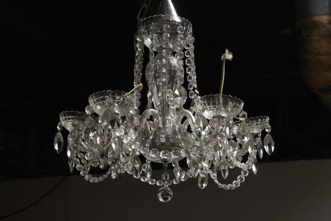 A Czechoslovakia 6-light crystal chandelier (1 of 10)