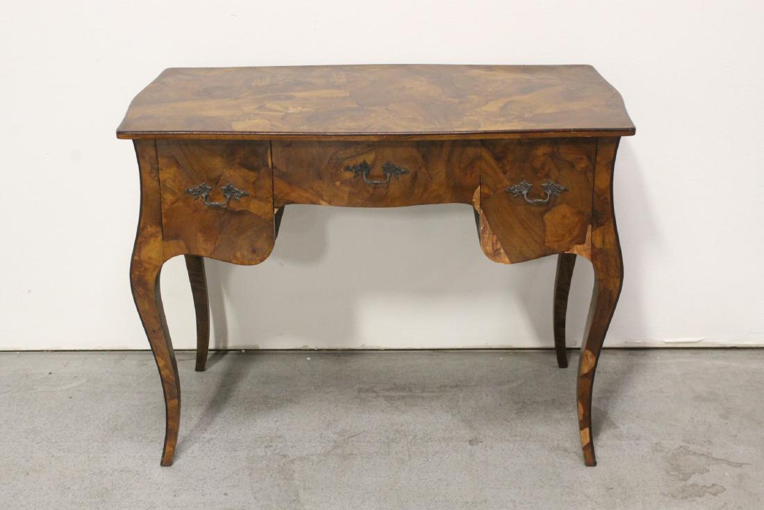 French burl walnut bombe front desk (1 of 10)