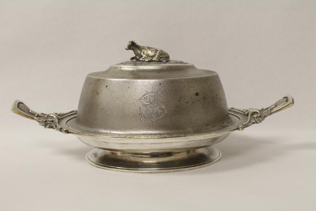 A rare antique Gorham sterling butter server (1 of 10)