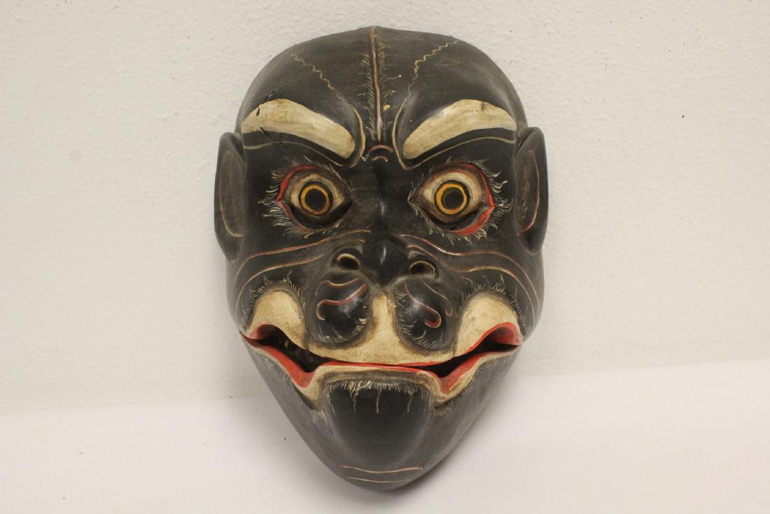 Japanese antique kabuki mask (1 of 10)