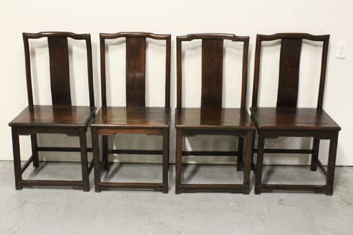 Set Of 4 Chinese Antique Rosewood Chairs - Set Of 4 Chinese Antique Rosewood Chairs