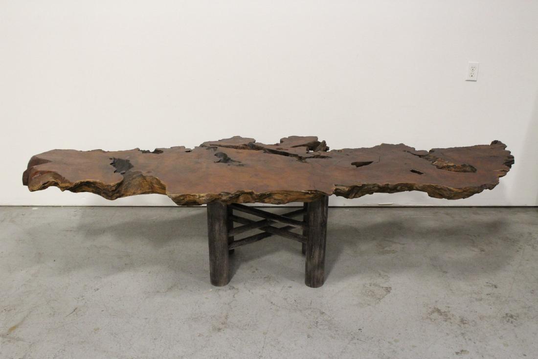 Chinese large burl walnut table (1 of 10)