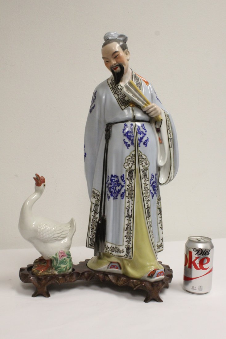 Chinese porcelain figure group (1 of 10)