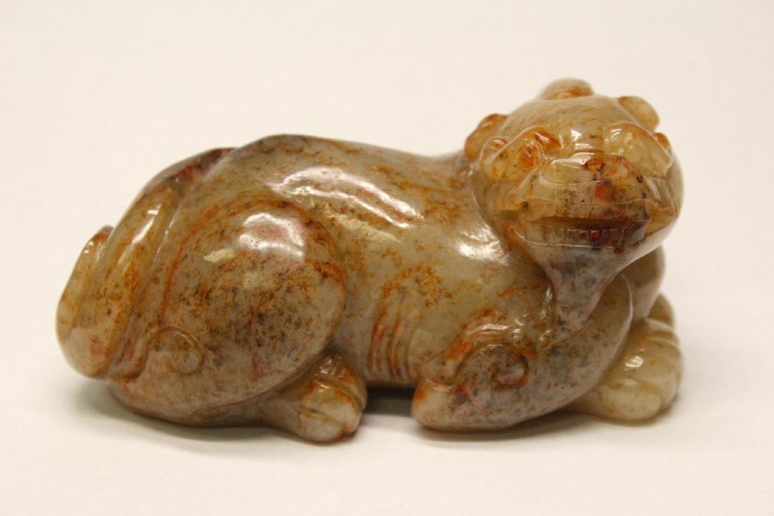 Chinese vintage translucent white jade qilin (1 of 10)