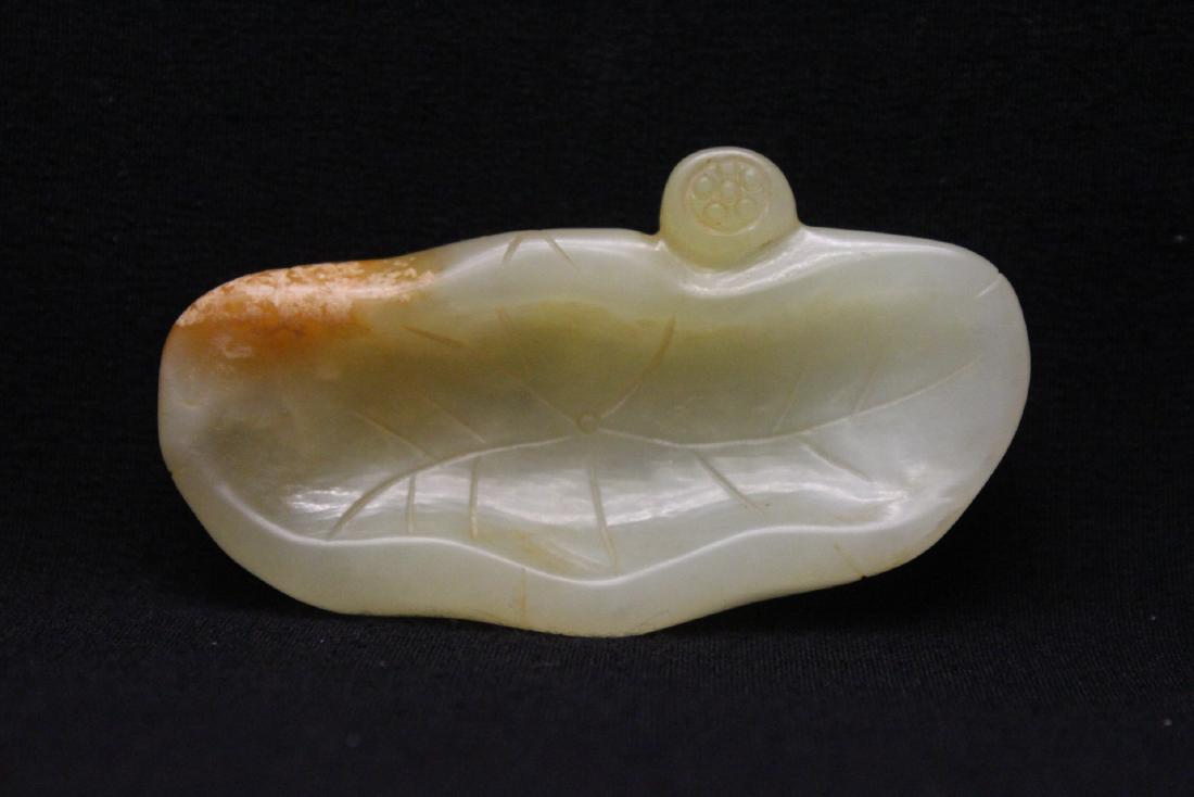 Chinese white jade carved snuff dish (1 of 8)