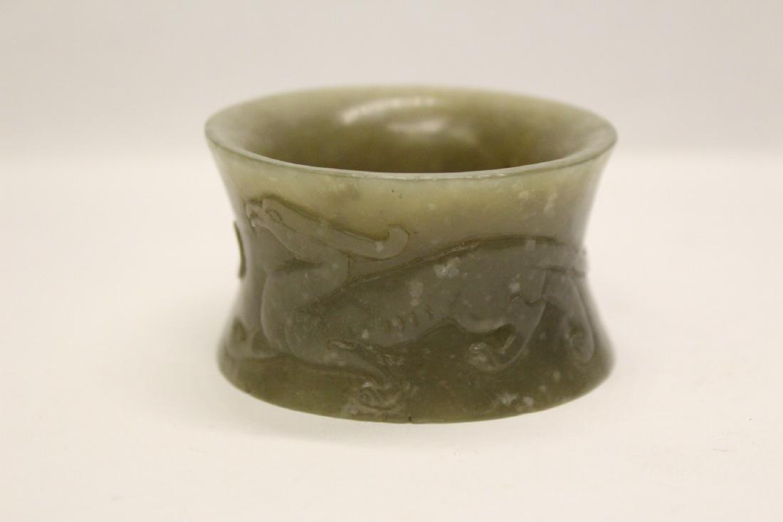 Chinese jade carved children bangle bracelet (1 of 8)