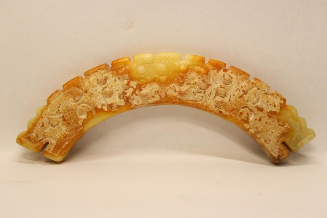 Chinese archaic style jade carved ornament (1 of 10)