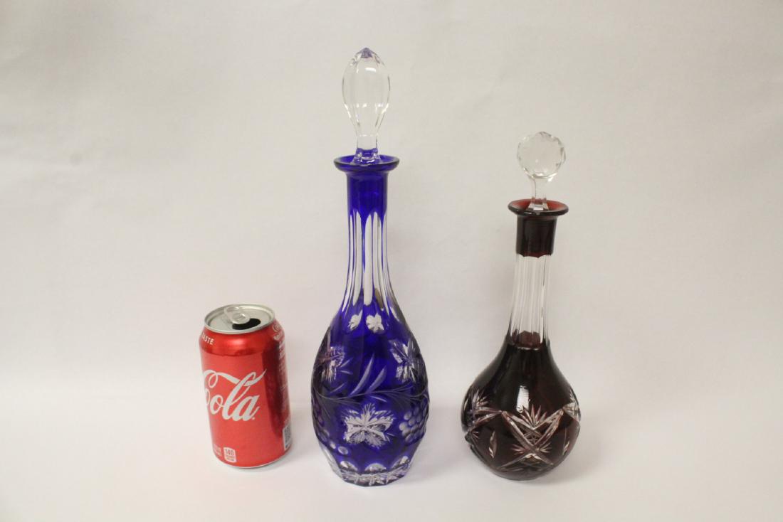 2 Bohemian crystal decanters (1 of 10)
