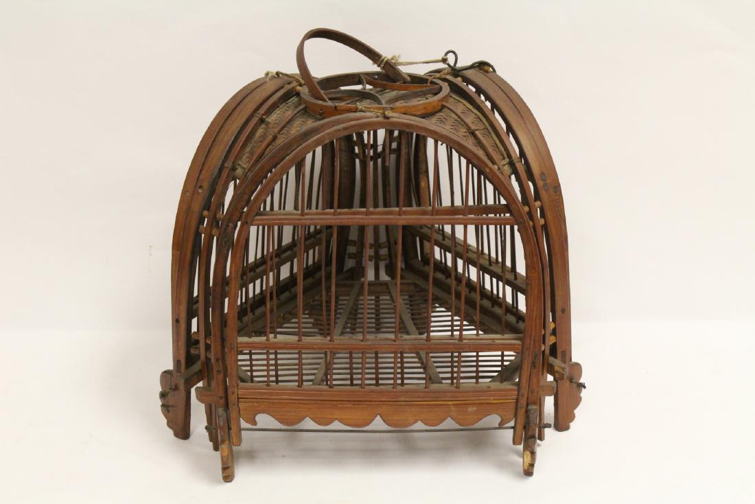 A very unusual Chinese antique bird cage (1 of 10)