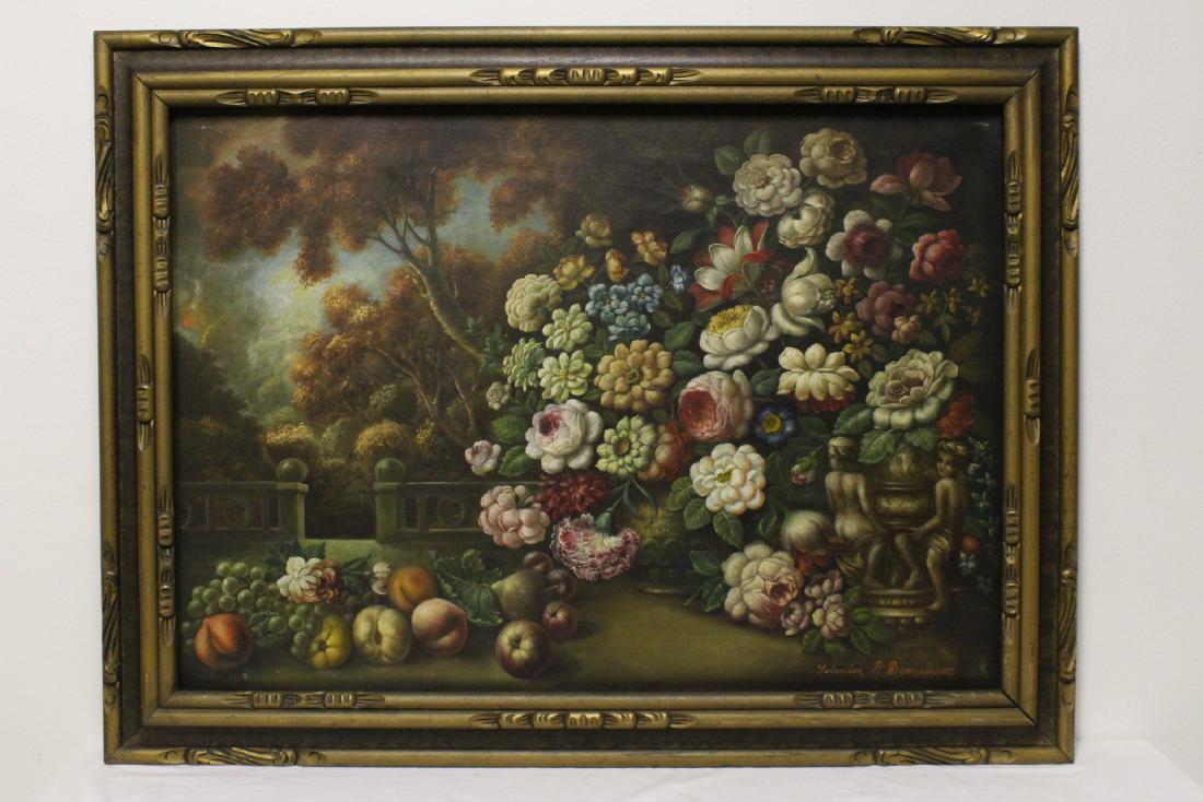 large late 19th c. o/c by Salvador P. Bermudez (1 of 10)