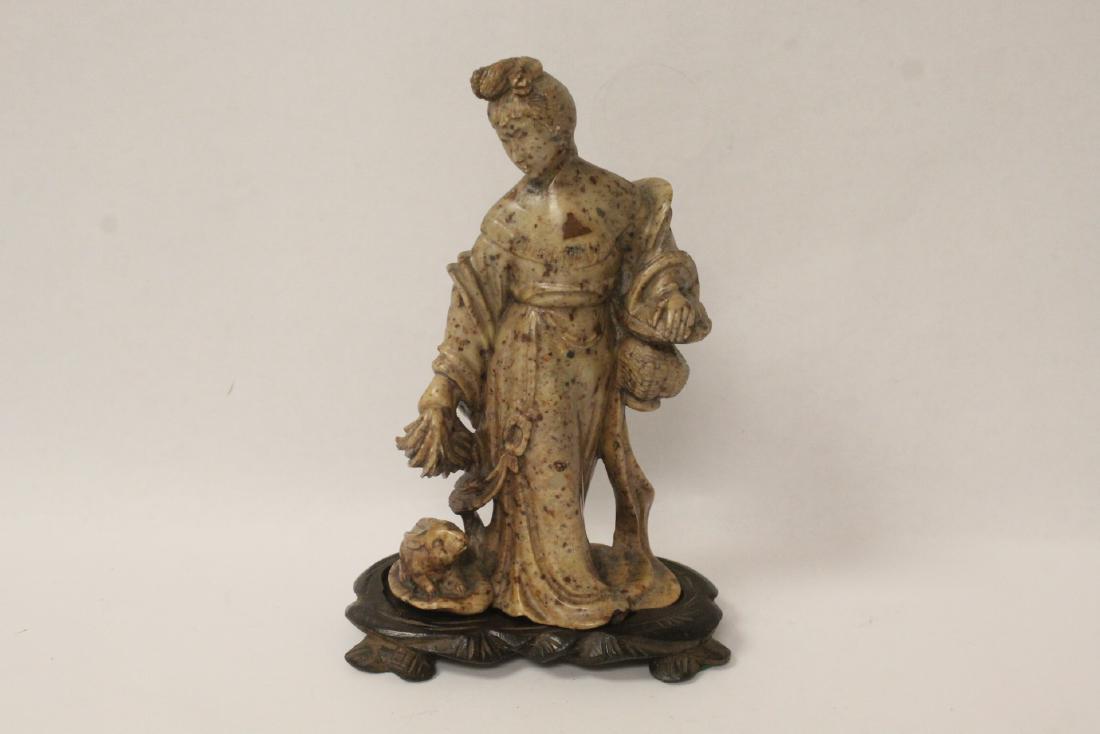 Chinese antique shoushan stone carving w/ original (1 of 10)