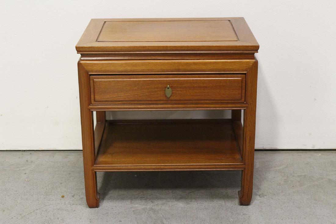 Chinese rosewood square side table (1 of 9)