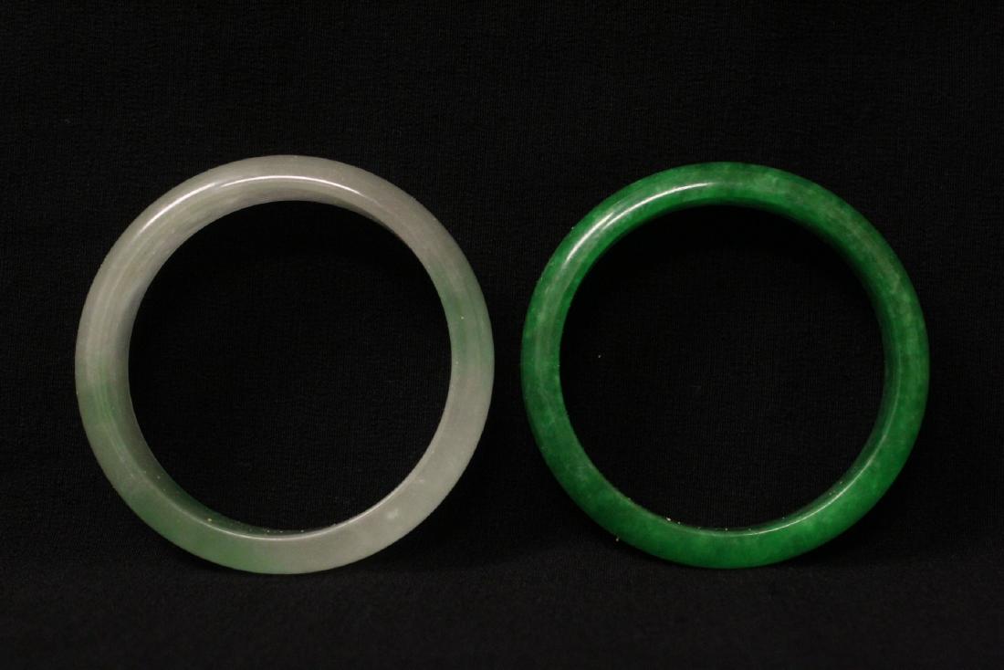2 jade like stone bangle bracelets (1 of 11)