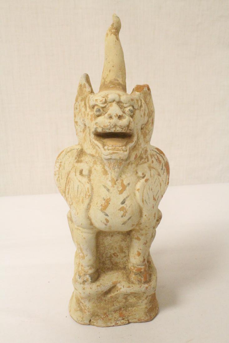 Sancai style pottery standing beast (1 of 10)
