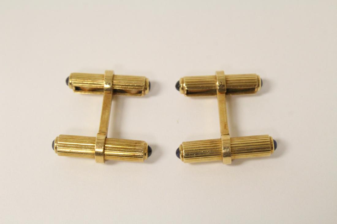 Pair beautiful 14K rose gold cuff links (1 of 11)