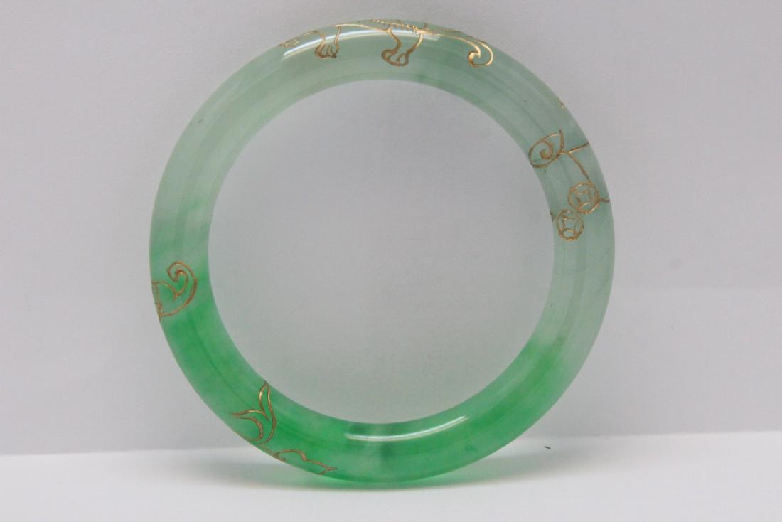 A jadeite bangle bracelet (1 of 9)
