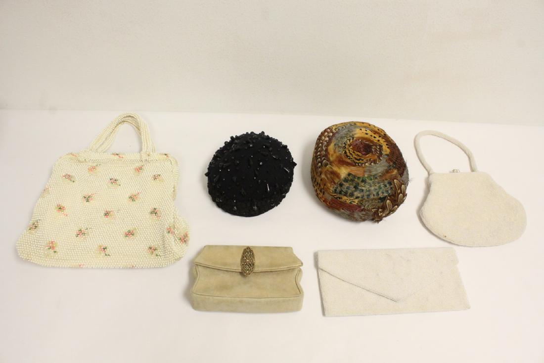 2 vintage hat and 4 vintage lady's evening bags (1 of 9)