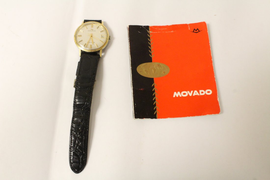 A vintage Movado wrist watch w/ original booklet (1 of 9)