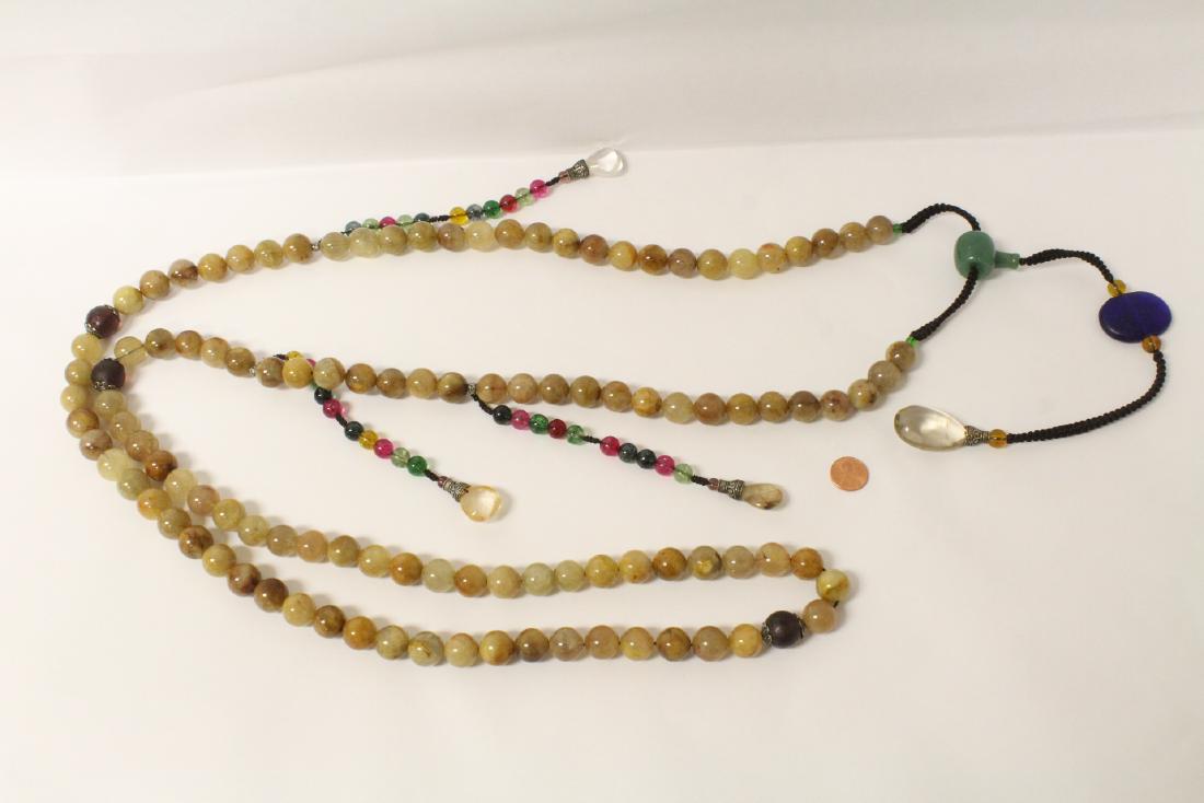 A large agate/crystal bead court necklace (1 of 10)