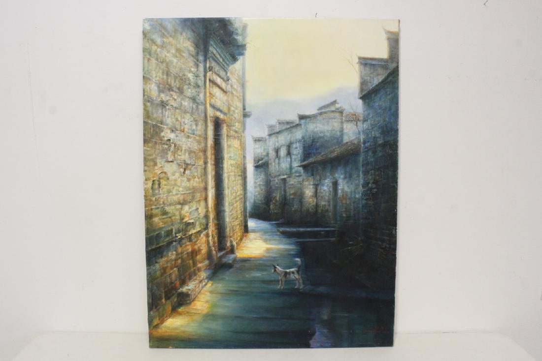 Oil on canvas by Chinese artist Zhao Jing (1 of 9)