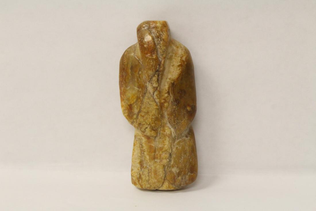 Antique Chinese jade carved figure (1 of 10)