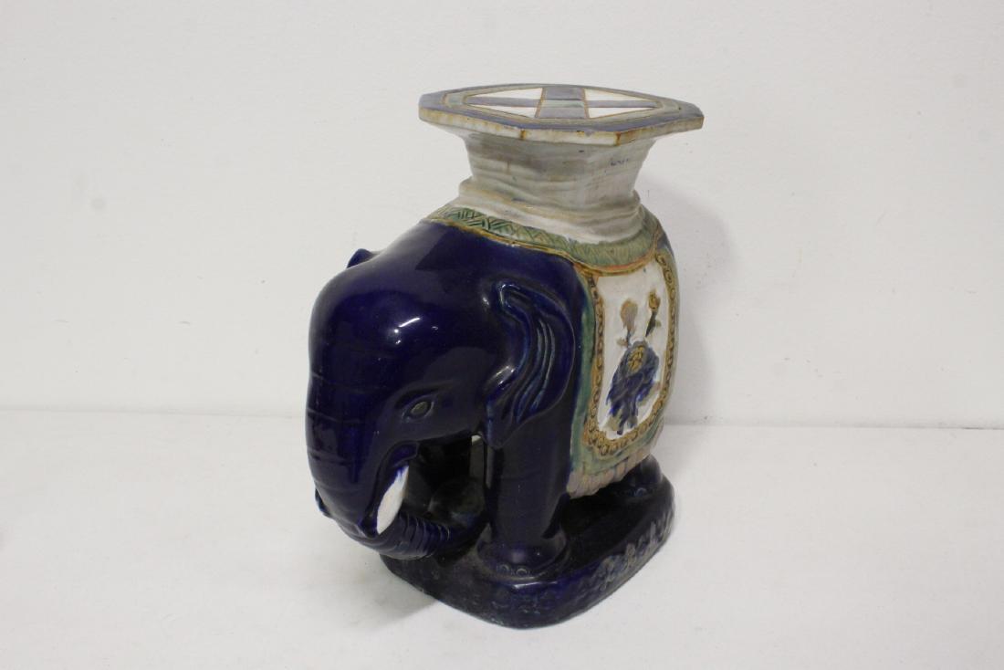 Chinese garden stool in elephant motif (1 of 12)