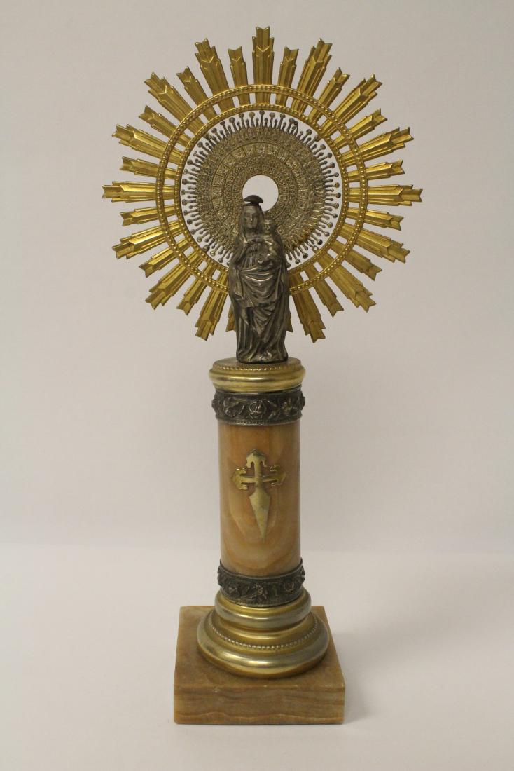 marble based Santos with gilt circular resplendor (1 of 11)