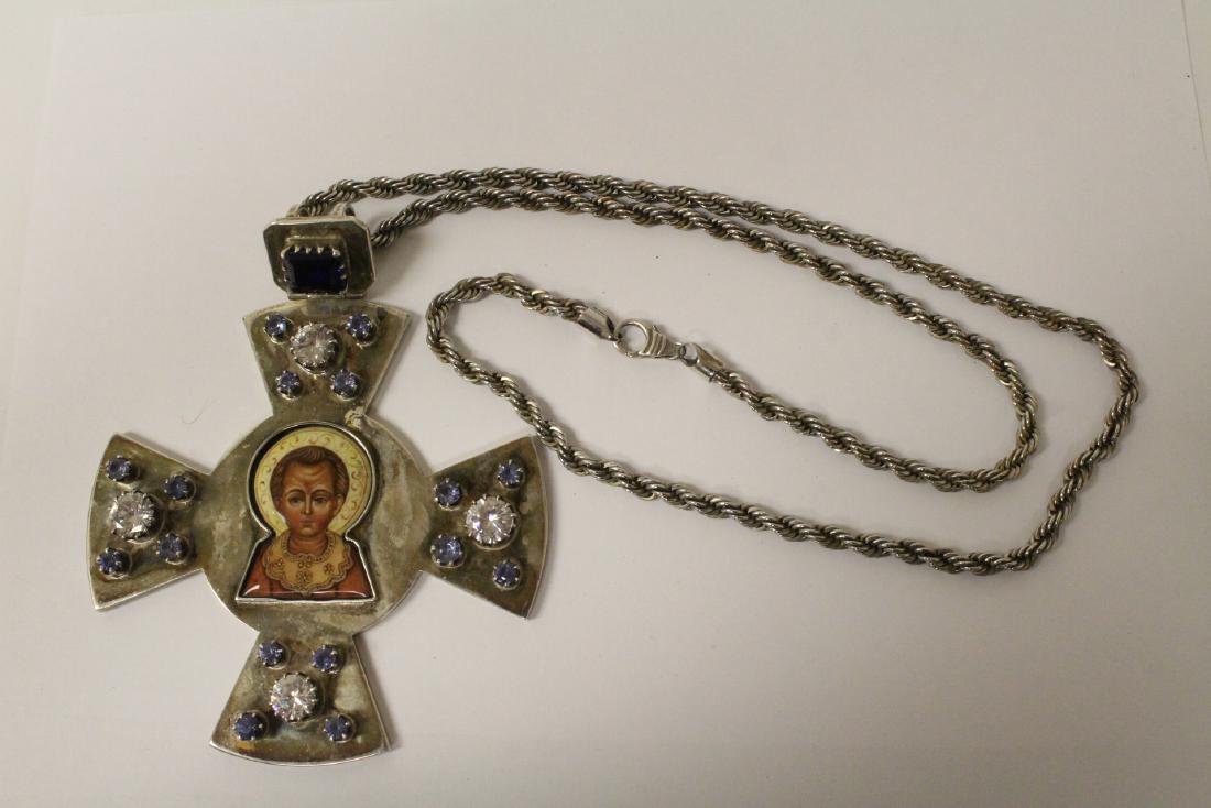 sterling silver crucifix with sterling necklace (1 of 12)