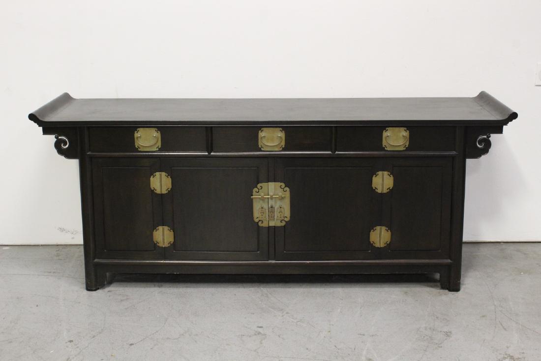 large Chinese vintage rosewood altar cabinet (1 of 11)